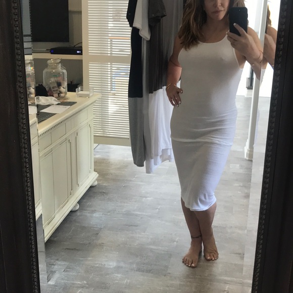 TKO FLIPS & SUMMER Dresses & Skirts - White super comfy tank top dress “TKO SUMMER”💕💕